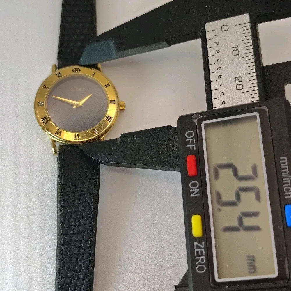 Vintage 1992 Authentic GUCCI 3001L SWISS Women's Quartz Watch Lizard Band‎ - Picture 12 of 14
